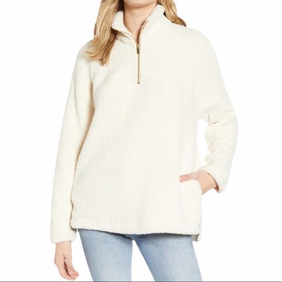 Thread & Supply Sweaters - Thread & Supply NWT Sherpa Fleece Pullover Sweater Ivory Size Medium